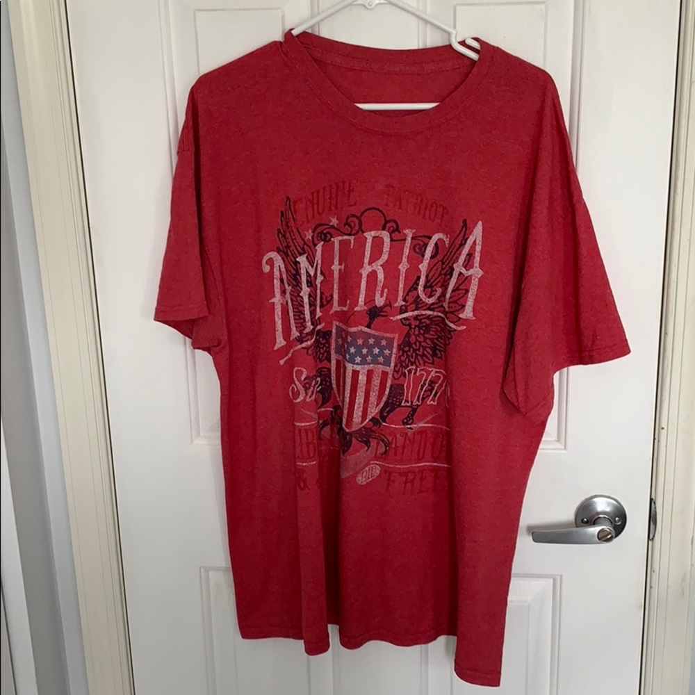 Men’s red patriotic T-shirt